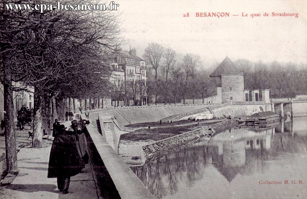 28 BESANÇON - Le quai de Strasbourg
